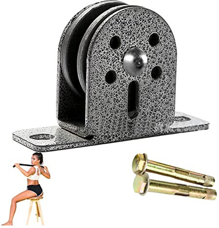 Umlenkrolle Edelstahl Riemenscheibe | Blockstumm Kugellager, Umlenkrolle Stehblock Silent Blockseilrolle, Leise Gleitrolle, Einzelrad Mit Schrauben, Belastung Bis 300kg, 11x3x6.5cm