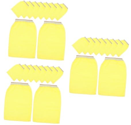 FRCOLOR 75pcs Body Scrub Exfoliator Bathing Gloves Disposable Shower Gloves Deep Cleansing for Women Oily Dry Skin Easy Clean