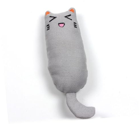 COLLBATH Spielzeug Für Katzen Mit Katzenminze 5-teiliges Satz Aus Baumwolle Cartoon-Design Interaktives Kauspielzeug Für Haustiere