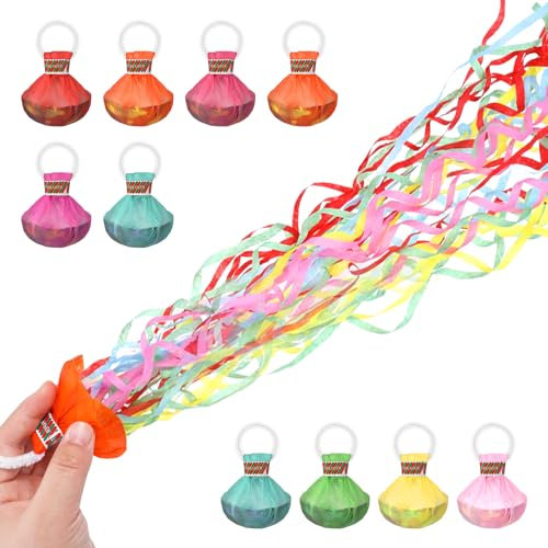 Lot de 10 serpentins colorés pour mariage, Noël, mariage, remise de diplôme, Nouvel An (couleur aléatoire)