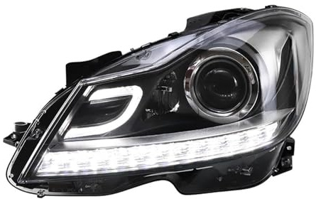 APTKCMCNVG Specchio Indicatori Direzione Per B&enz Classe C W204 2011 2012 2013 2014 C180 C200 C260 DRL Indicatori Di Direzione Proiettore Allo Xeno Faro Di Montaggio Auto Faro(Xenon)