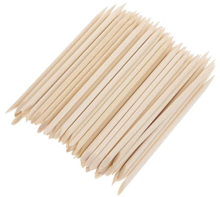 LOORGVEL 300 piezas Palitos de Madera para Manicura Removedor de Cutículas y Limpieza de Uñas Herramienta Profesional para Cuidado y Embellecimiento de Uñas