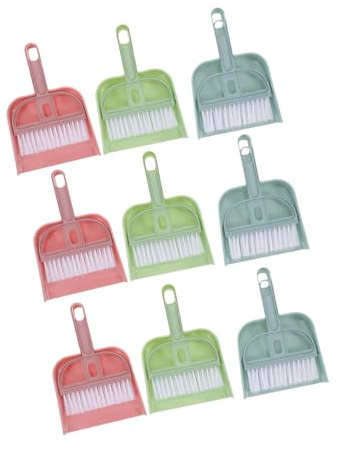 Toyvian 9 Piezas De Mini Escoba De Mesa Cepillo De Limpieza Portátil Cepillo De Limpieza Pequeño Herramienta De Mesa Barredor De Migas