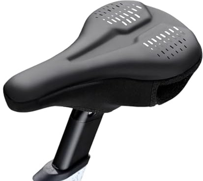 Cojín para Asiento de Bicicleta, Almohadilla Antideslizante de Silicona Impermeable, cojín para sillín de Bicicleta, para Carretera, montaña, Viajes, Carreras, equitación, Mujeres y Hombres