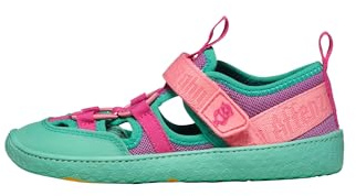 Apatandsandal Vegan Roughy med kardborreband, andas, lätt, flexibel i storlek 21–32, Uggla lila, 30 EU