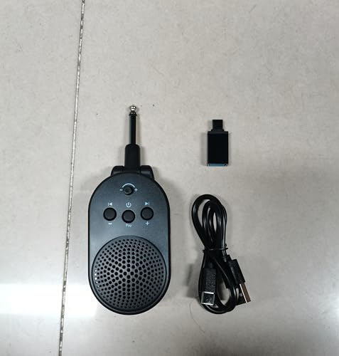 Domary Amplificatore per Chitarra Elettrica Altoparlante Plug-in Portatile 5W Leggero per Esercitarsi Ricaricabile Nero