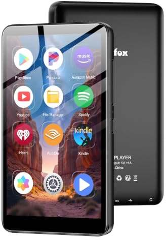 Diofox 160GB MP3 Player mit Bluetooth und WiFi, Android 13.0 MP3 Player Spotify, 4,02-Zoll Touchscreen MP3 MP4 Player, Amazon Music, Deezer, FM Radio, Play Store, HiFi Musik Player mit Lautsprecher