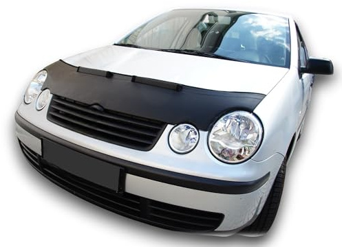 AB-00215 Auto Bra Motorhaubenschutz kompatibel mit VW Volkswagen Polo IV Typ 9N Bj. 2001-2005 Haubenbra Steinschlagschutz Tuning Bonnet Bra