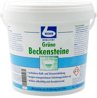 3x Dr. Becher Grüne Beckensteine für Urinale 35 stk.