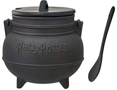 Harry Potter 48013 Tasse à soupe standard avec cuillère Noir, Céramique, Noir, Standard