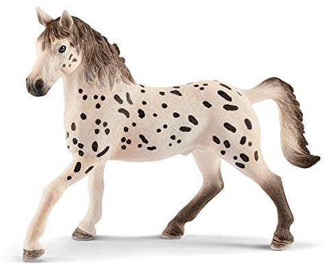 Schleich 13889 Knabstrupper Hengst, für Kinder ab 5-12 Jahren, Horse Club - Spielfigur
