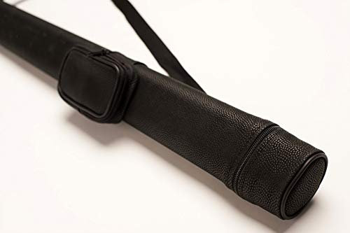 CUEL Billard-Köcher Grip schwarz 1/1 für Pool-Billard-Queues, mit Schultergurt und Seitentasche für Billardzubehör