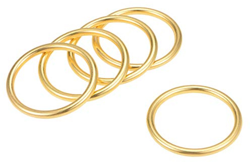 sourcing map Stk. O Ring Schnalle Zinklegierung für Hardware Tasche Kunst DIY,(mm) pistolen
