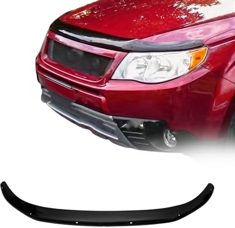 OMAC Motorhaube Deflektor Insektenschutz kompatibel mit Subaru Forester 2008-2013 Dunkel