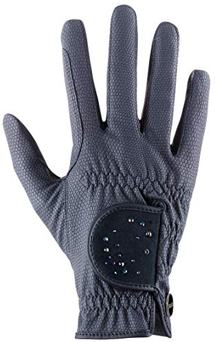 uvex sportstyle diamond - elastisk ridhandske för dam och herr - hållbar - elegant dekorerad med Swarovski®-kristaller - blue - 8