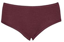 Dilling Midi Slip aus 100% natürlicher Merinowolle für Damen Bordeaux 40