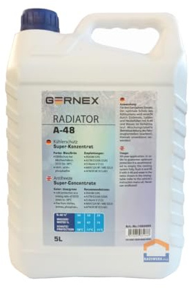 GERNEX Radiator A-48 Kühlerfrostschutz Konzentrat blau/grün 5 Liter