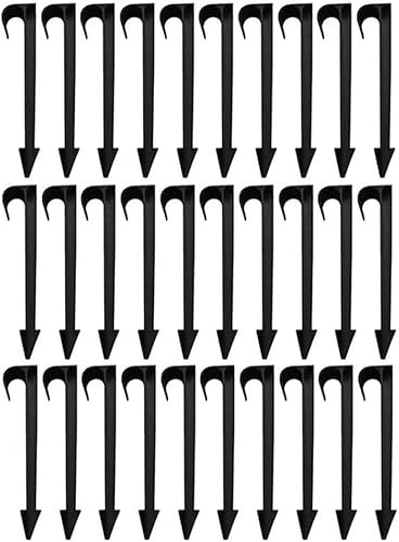 Hydrogarden 100 Piezas estacas de riego de Goteo estacas de Soporte de riego de Goteo estacas de fijación al Suelo para Tubo de 16 mm
