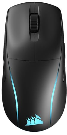 CORSAIR M75 Wireless RGB Ultra Lightweight Ambidextrous FPS Gaming Mouse – 2.4GHz Wireless, Bluetooth, USB – High Battery Life – 26,000 DPI – Swappable Side Buttons – iCUE Compatible – PC – Black