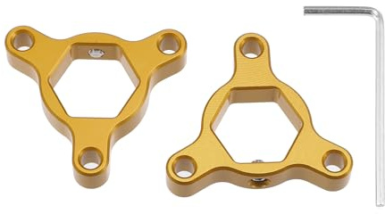 Motoforti CNC-Gefräst Gabelvorspannungseinsteller Für Rennmotorräder 2Stück | Aluminiumlegierung, Goldton, 17MM, CNC-gefräst, Passend für die meisten Motorräder, Direkter Ersatz