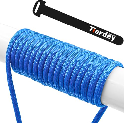 Tiardey PPF-001 Paracord 4 mm 100 pies (31 m) Hilo de 7 núcleos, Resistente al desgarro, Cordón de Nailon, Paracord Mil Spec Tipo III, soporta hasta 250 kg para Acampar y Sobrevivir al Aire Libre