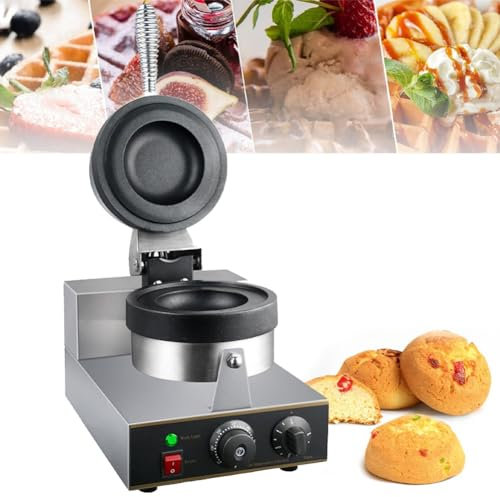 QUTBAG Machine à Hamburger électrique 1200 W, gaufrier Commercial avec contrôle de température de 50 à 300 ℃, Presse à Hamburger Manuelle pour la Cuisine à Domicile