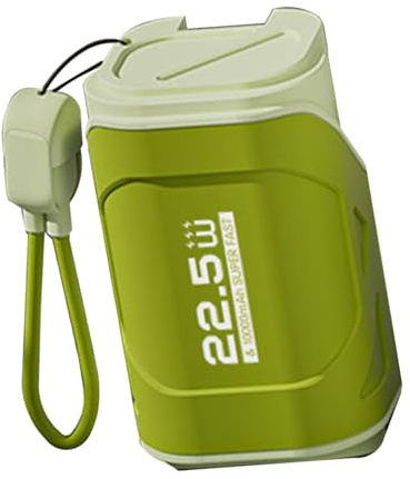 Portable Charger with Built in Type C Cables AC Wall Plug, 10000mAh Power Bank, 22.5W Fast External Battery Pack, Travel Portable Charger Compatible with All Smart Device