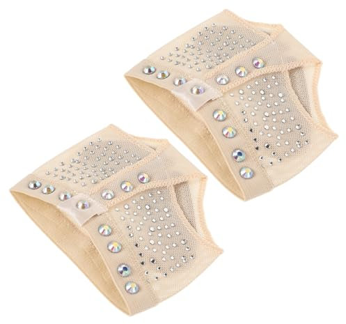 BESTYASH 1paar -halbschuhe Mit Fußschutz Rhinestone-dekoration Für Bauchtanz Halbschuhe Für Tanztraining Komfortable Sohle Und Langlebiges Material
