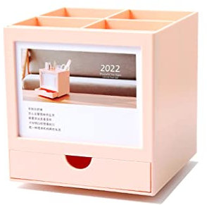 WZYYCV Organizer Desk stifte Kreativer Schreibtischkalender, Stifthalter, Aufbewahrung Von Schreibwaren, Geschäft, Büro, 3-in-1-tischkalender Organizer Desk stifte