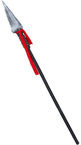Smiffys Lance extensible de gladiateur 150 cm, 4 pièces, accessoires de déguisement historique, Noir