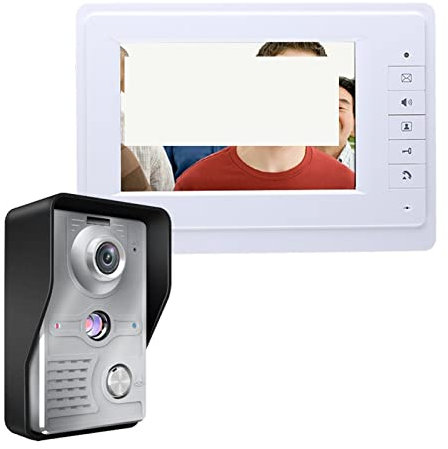 Trådlös videodörrklocka, Video Dörrintercom Trådbunden Video Dörrtelefon Visual Video Intercom System Dörrklocka Monitor Kamerasats for hemsäkerhet Säkerhet