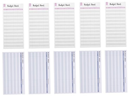 Operitacx 48 Blatt Blätter Budget Bargeldumschlag Tagesordnung Monatlich Budgetierung Undatierter Wochenplaner Spesenumschläge Kalender Nachfüllt Produktivität System Doppeltes Offsetpapier