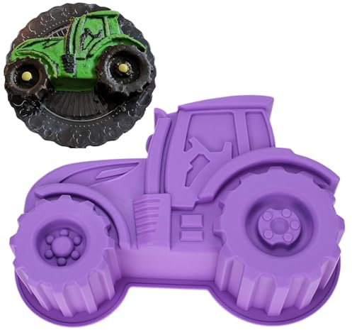 Silikon-Kuchenform, Traktor-Kuchenform, wiederverwendbare Kuchenform, Kuchenform, Backform für Kuchen, Schokolade, Süßigkeiten, Kuchendekorationswerkzeuge, Silikon-Kuchenformen, Backwerkzeuge, für