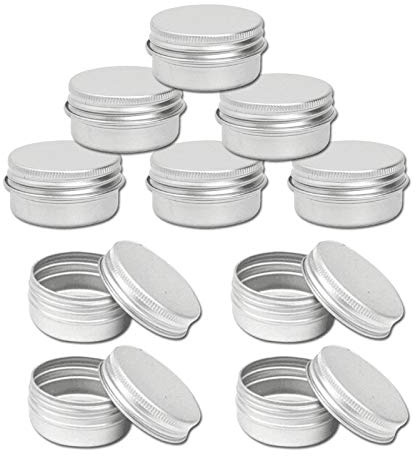 Iyalezirk PACK 25-15 Ml Aluminiumburk Stora Sminkljuskrukor Kapacitet Tomma Stora Kosmetika/Ljus/Kryddkrukor/HåRprodukt/SöT PlåTburk