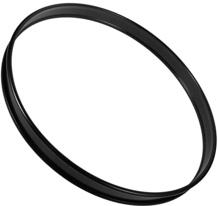 Toyvian Schwarzer Snare Drum Spannreifen aus Eisen 16-zoll Bassdrum Spannreifen Leicht zu Montieren für Bandauftritte und Proben