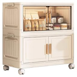Begehbarer Kleiderschrank Eckschrank Freistehend Starke Tragfähigkeit Faltbarer Kleiderschrank Organizer mit Rollen Wasserdichtes Design Haushaltsschrank(50 * 26 * 48cm)