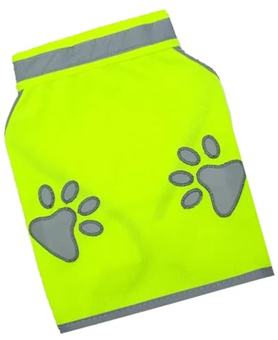 Chaleco Perros Seguridad Seguridad para Perros: Chaqueta Perro Alta Visibilidad Fluorescente | Chaleco Mascotas Reflectante para Caminatas Nocturnas, Entrenamiento, Senderismo,