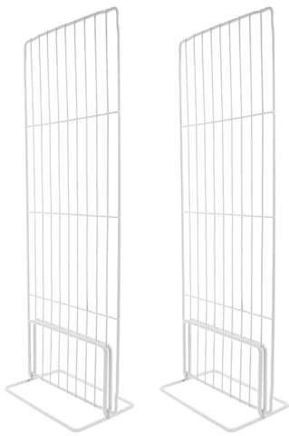 Beavorty Separadores para Congelador de Hierro 17x46 Cm 2 Unidades, Divisor Horizontal Ventilado para Refrigerador, Accesorio Organizador de Espacio para Almacenamiento y Supermercado
