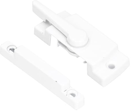 Luqeeg Cerradura de Ventana de Aleación de Zinc, Cerradura de Hoja Inoxidable, de Ventana Corrediza con Diseño Avellanado, Ideal para Ventanas de Superficie Plana