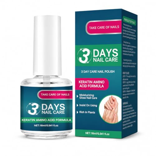 Nagelolja med keratin 16 ml, nagelbandsolja, näringsrik behandling för naglar och nagelband, förstärkning för spröda och spröda naglar, daglig hand- och nagelvård