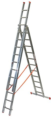 Mehrzweckleiter-Alzweckleiter 3-teilig 3x11 Sprossen FACAL Serie300