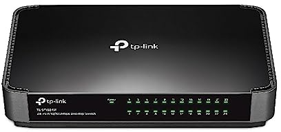 TP-Link TL-SF1024M Desktop Fast Ethernet Netzwek Switch (24x 10/100Mbit/s Ports, Kunststoffgehäuse, Plug&Play)