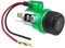 AUTOZOCO Encendedor de cigarrillos de coche con luz, Mechero para coche, Encendedor del coche, Toma De Corriente vehículo, 12V/24V, Longitud del cable 11 cm, Led Verde