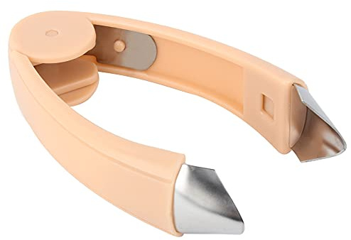 Tyenaza Pelador de Ojos de Piña, Peladores de Ojos de PiñA, Removedores de Tallos de Fresa, Pelador de PiñA en Forma de V Cuchillo, Gadget Utensilios de Cocina para Frutas y Verduras(Naranja)