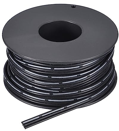 sourcing map 24AWG Silikon Schleife Kabel 3Pin 24 Gauge Flachkabel Flexibel Silikon Draht 7.5m/24.6ft Schwarz Gestrandet Verzinntes Kupfer Draht für Modell Flugzeug Modell Auto Elektrisch Gerät