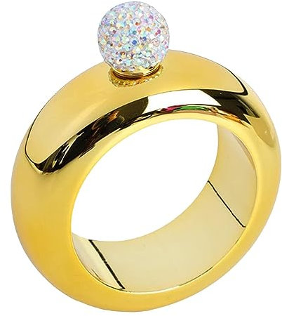 Bracelet ballon | Bracelet Bangle Poignet Hip Flask 3,5 Oz | Jolie fiole avec bracelet pour Whisky, Bar, Fêtes, Anniversaire de Danse, Femmes, Festivals de Musique