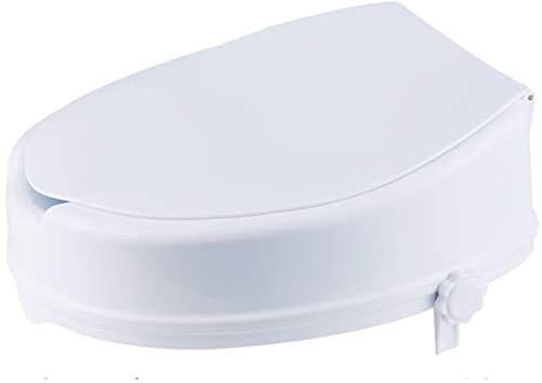 Asientos de Inodoro elevados, Elevador de Asiento de Inodoro con Cerradura Segura, Elevador de Asiento de Inodoro para Personas Mayores y discapacitadas, inodoros Redondos o alargados, Extensor de s