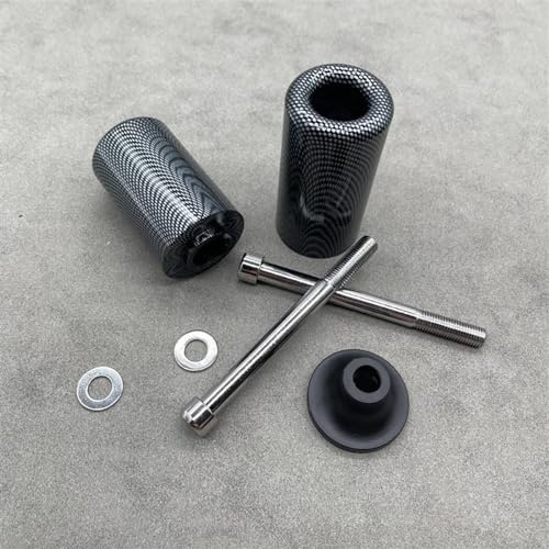 DZSQEGBX Für Kawasaki Für Ninja Für Zx6r Für Zx-6r Für Zx 6r 636 2005 2006 Motorradrahmenschieber Absturzsicherung Motorrad Sturzschutz Sturzpads(Kohlefaser-Look)