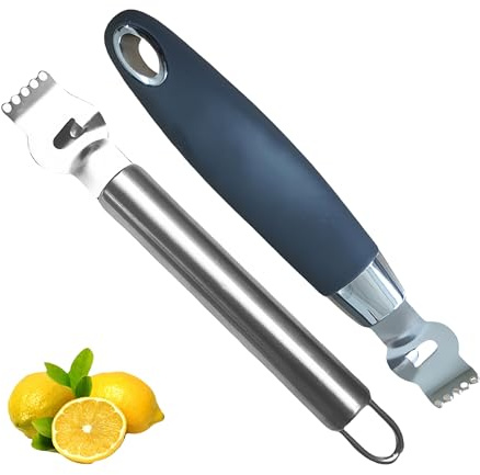 2pcs zester Stainless Steel Lemon with Hole Citrus Orange Peeling Tool Fruit Peelers