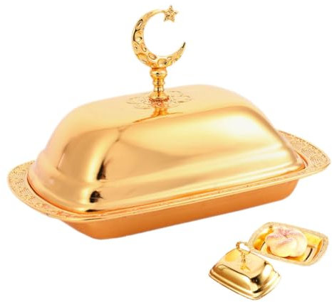 Amosfun disco antiguo pletina mantequillera mantequillero butter dish plato con tapa contenedor de mantequilla plato de mantequilla titular de mantequilla planchar